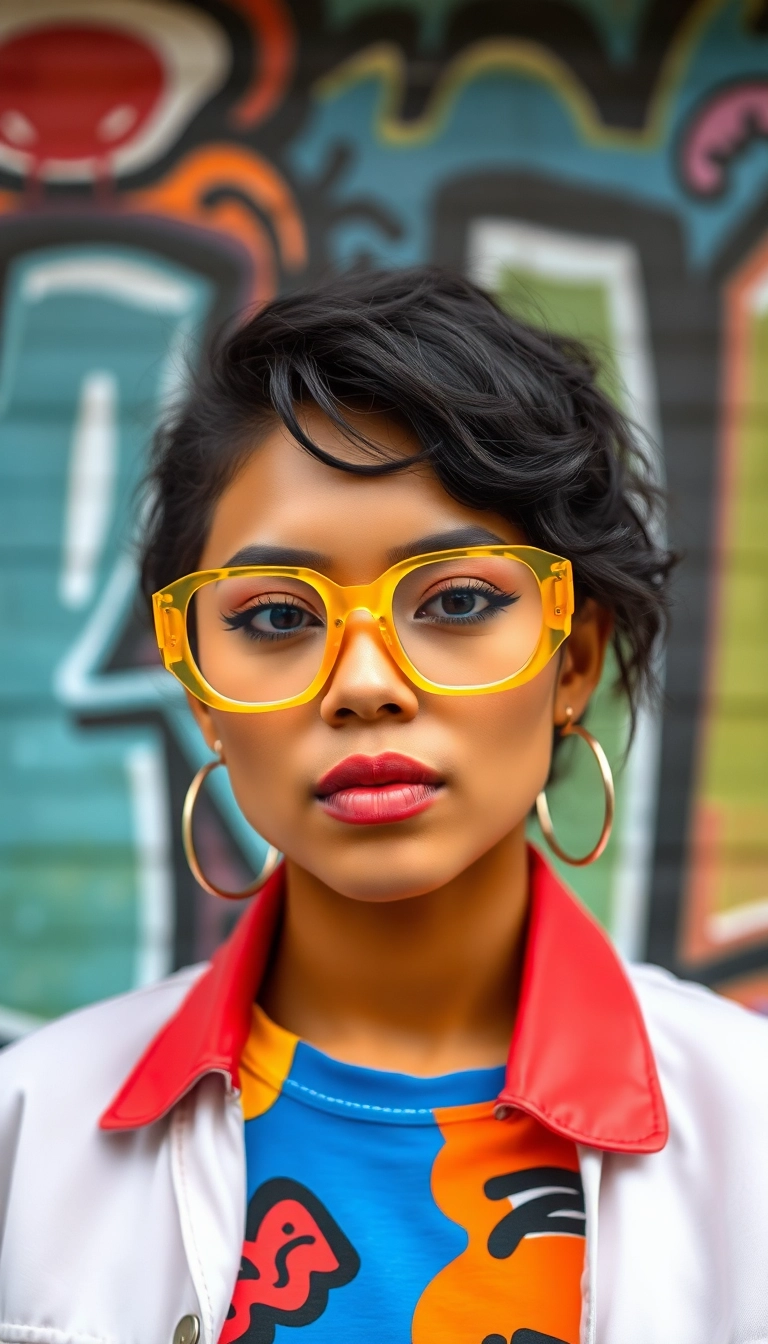 25 Vintage Aesthetic Glasses Frames That'll Make You the Trendsetter of the Year! - 10. Funky Geometric Frames