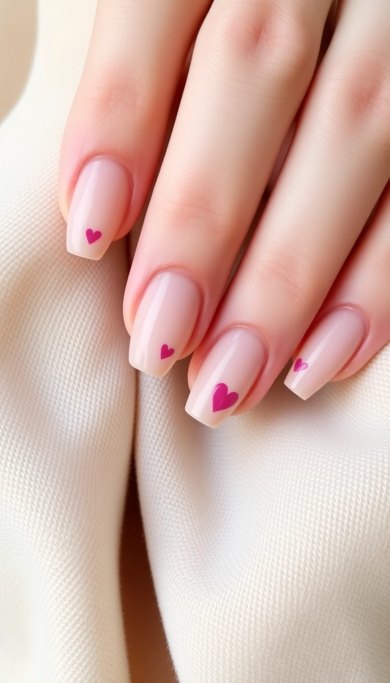 22 Adorable Valentine's Nail Designs That Will Make You Fall in Love! (You Won't Believe #15!) - 8. Minimalist Love