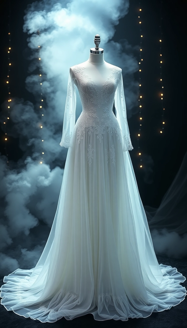 14 Eye-Catching Carnival Festival Dresses That Will Turn Heads All Day! - 2. Ghostly Glamour Gown