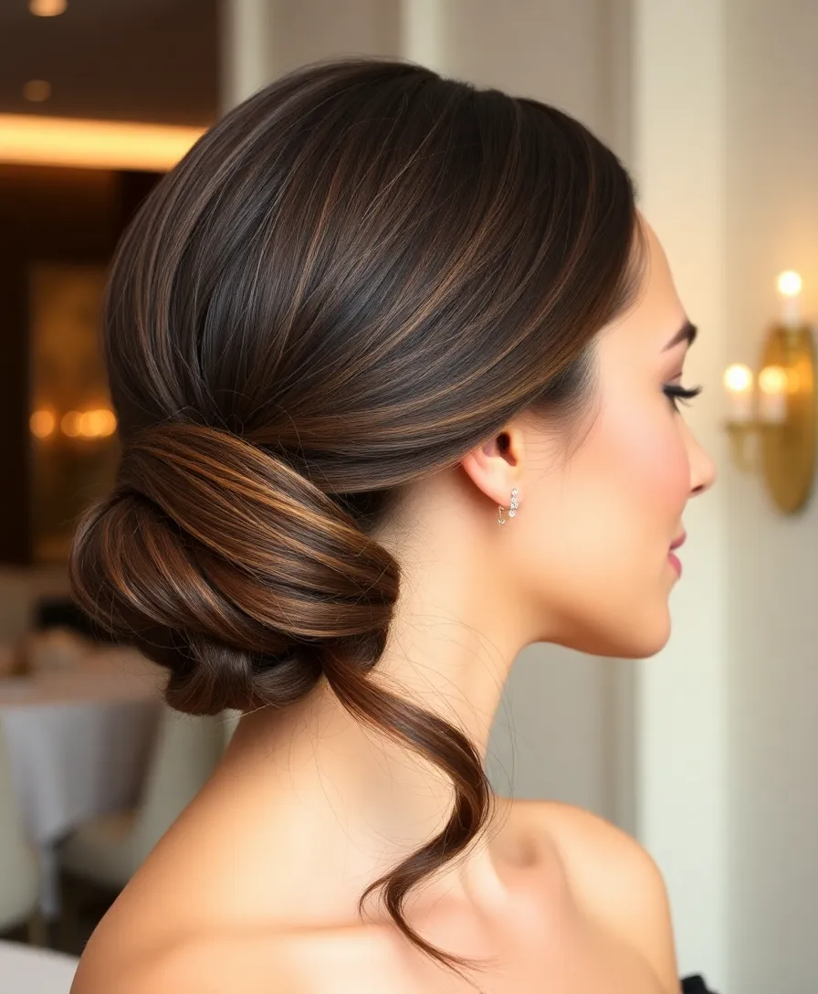 14 Glamorous Lace Frontal Hairstyles for Special Events That Will Wow Everyone (Don't Miss #3!) - 13. Sleek Low Bun