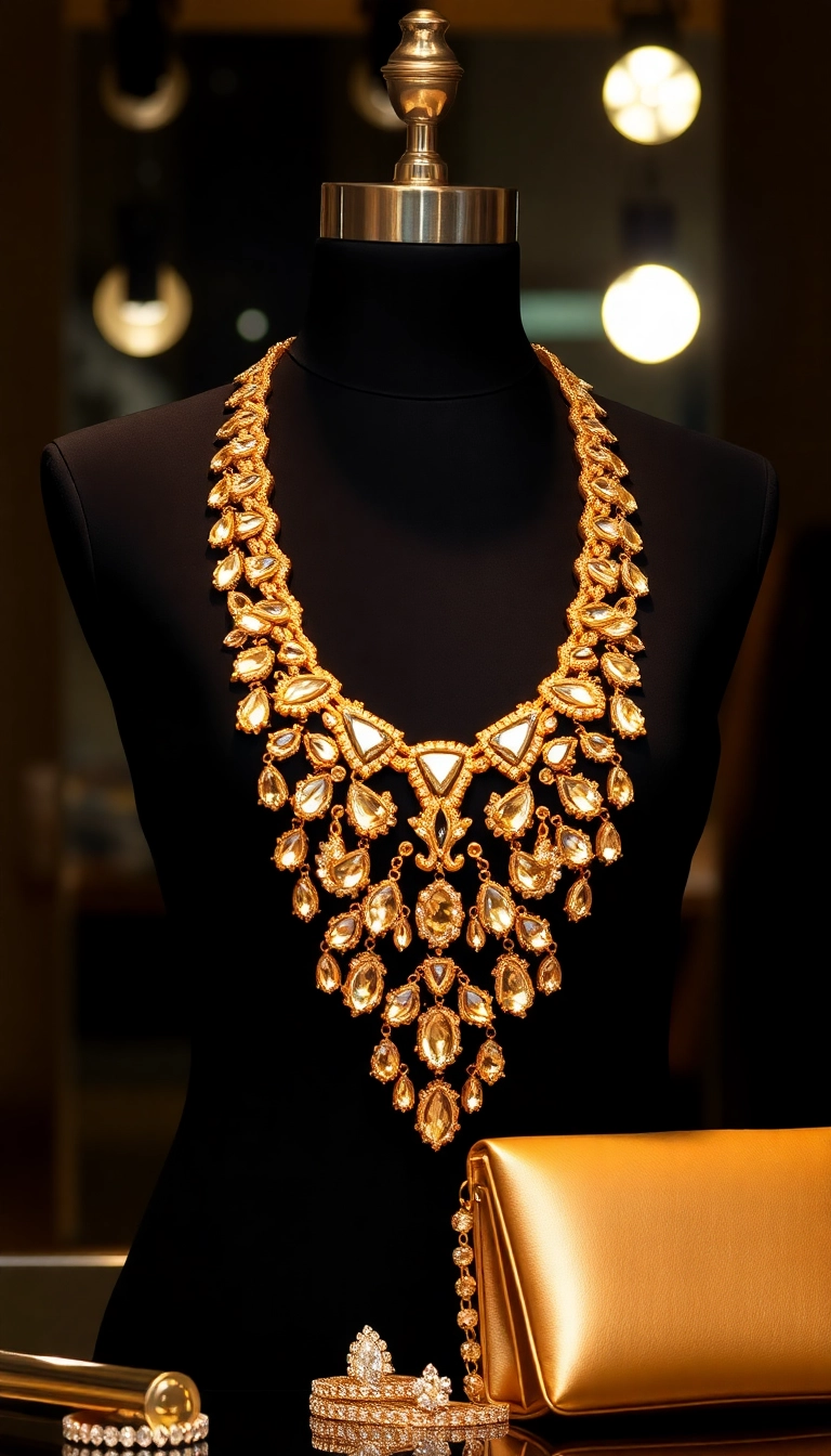 22 Modern Gold Necklaces That Are Taking Over Fashion (Get Ready for #10!) - 10. The Bold Bib Necklace