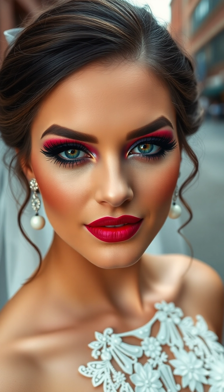 14 Stunning Bridal Doll Makeup Ideas That Will Leave You Breathless! - 4. Bold and Beautiful