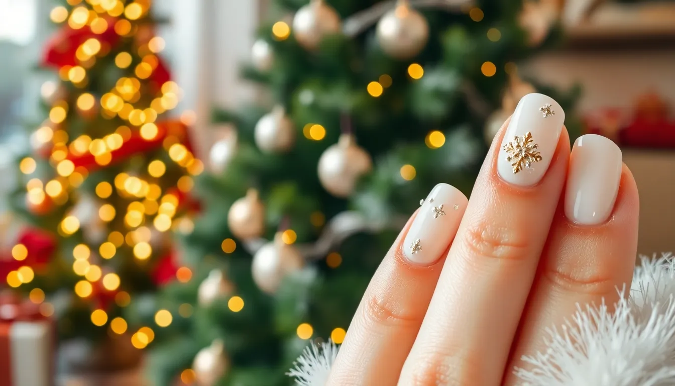 14 Elegant White Holiday Nails That Will Elevate Your Holiday Style Instantly!