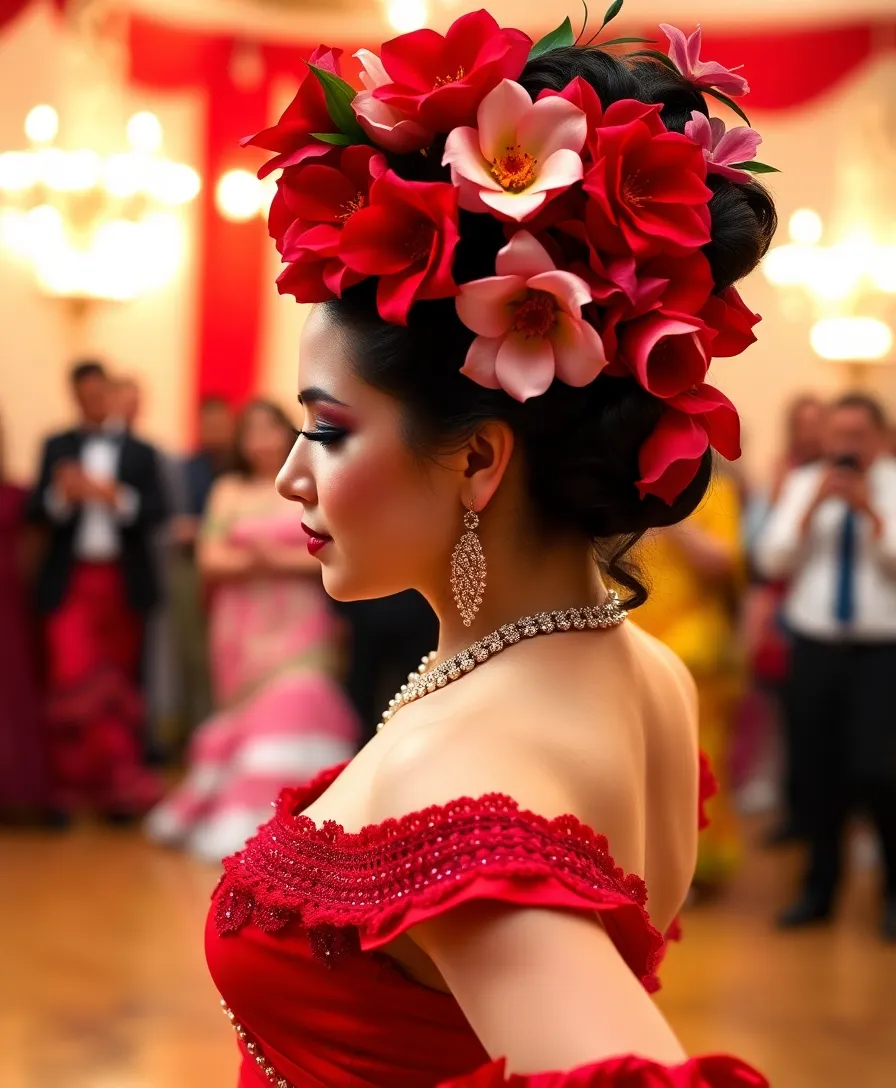 19 Cultural Exotic Hairstyles to Celebrate Your Roots (In Love with #10!) - 11. Spanish Flamenco – Passion in Every Twist