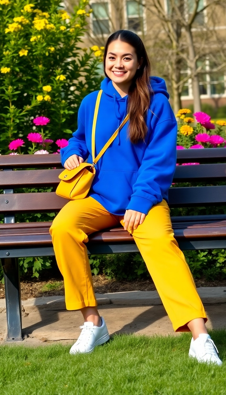 16 Bold Streetwear Color Combos That Will Make You Stand Out in a Crowd! (#3 Is a Jaw-Dropper!) - 2. Royal Blue and Mustard Yellow: A Bold Statement