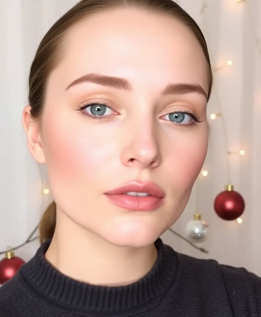 12 Creative Rudolph Makeup Looks That Will Steal the Show (Get Ready for Compliments!) - 5. Minimalist Rudolph Chic