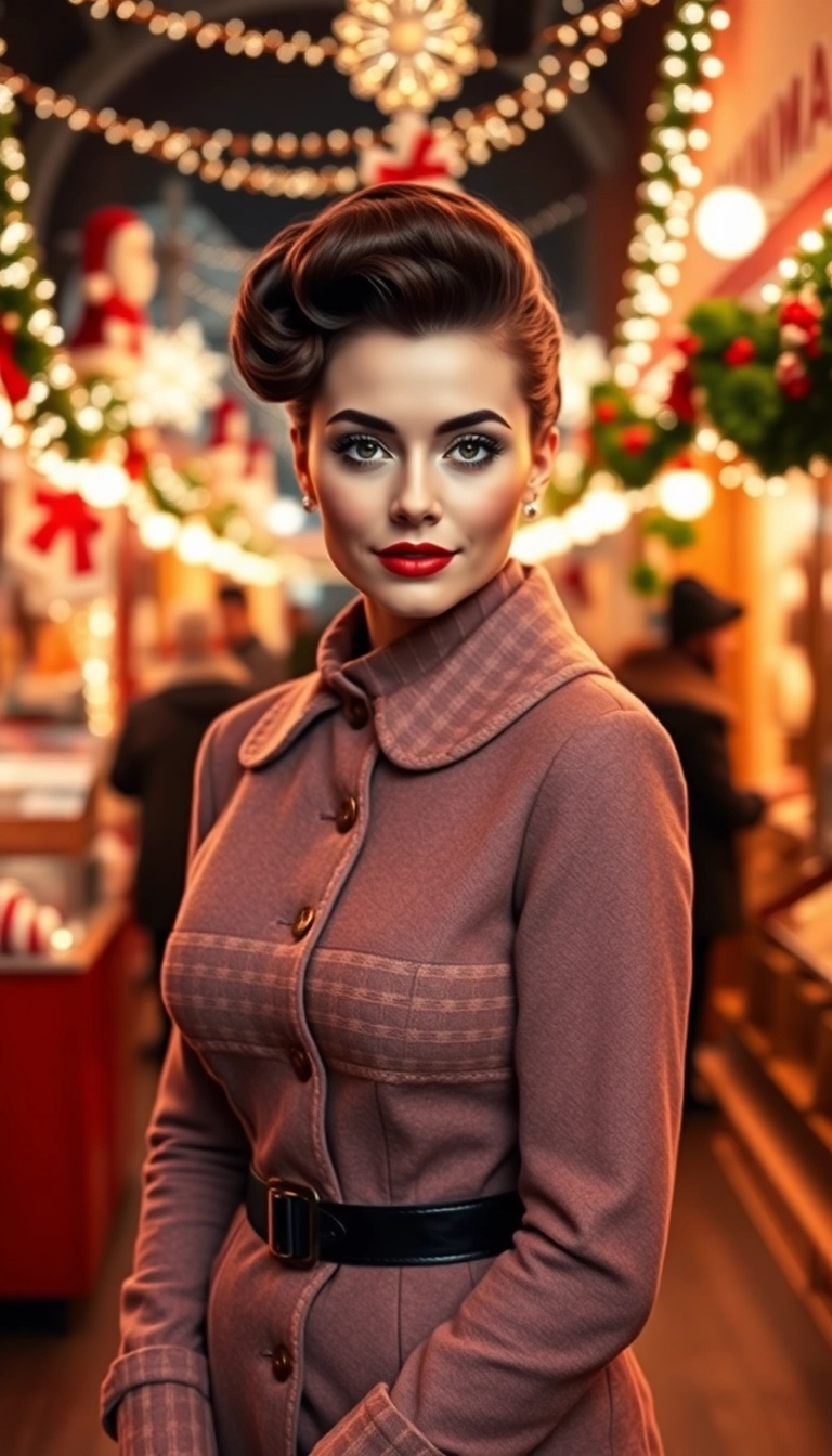 15 Cozy Winter Hair Looks That Will Keep You Warm and Stylish (You Won't Believe #9!) - 12. Vintage Roll