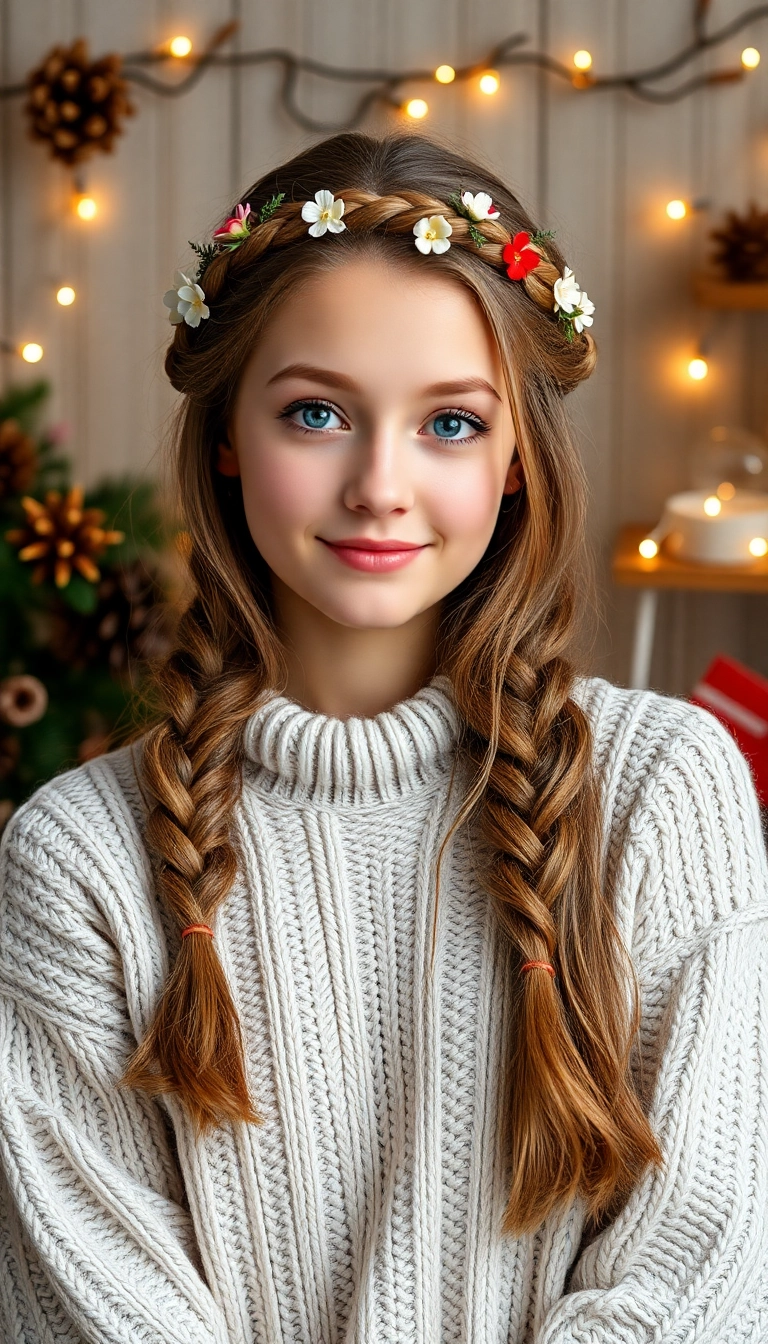 7 Timeless Christmas Party Hairstyles That Never Go Out of Style (You’ll Love #3!) - 5. Braided Crown