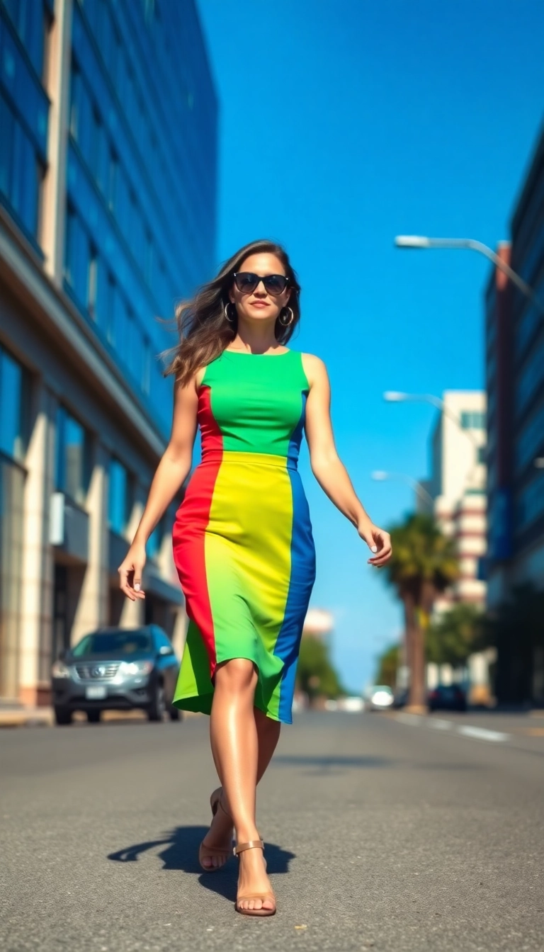 20 Inspiring Valentine's Day Dress Ideas That Will Make You Say 'Wow!' - 11. Bold Color Block Dress