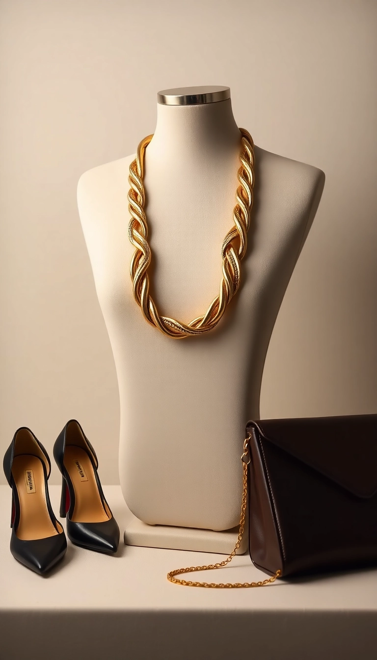 22 Modern Gold Necklaces That Are Taking Over Fashion (Get Ready for #10!) - 21. The Bold Twist Necklace