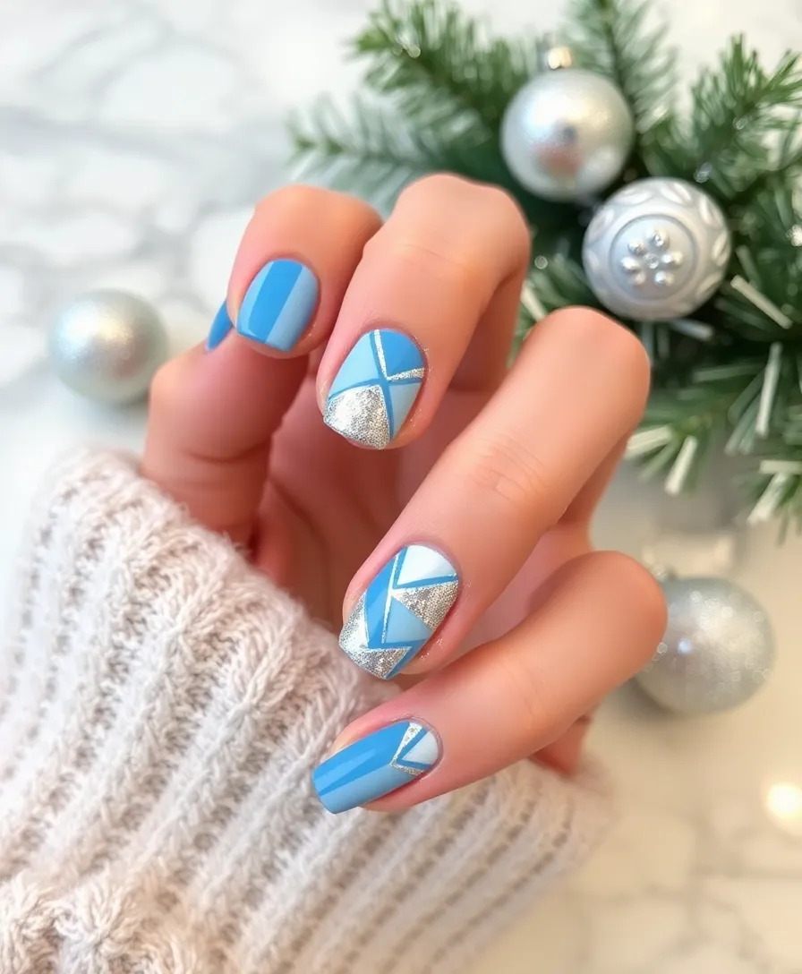 21 Festive Winter Nails 2024 Styles That Will Light Up Your Holiday Season! - 13. Elegant Negative Space