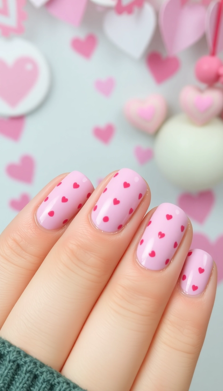 22 Adorable Valentine's Nail Designs That Will Make You Fall in Love! (You Won't Believe #15!) - 20. Polka Dot Love