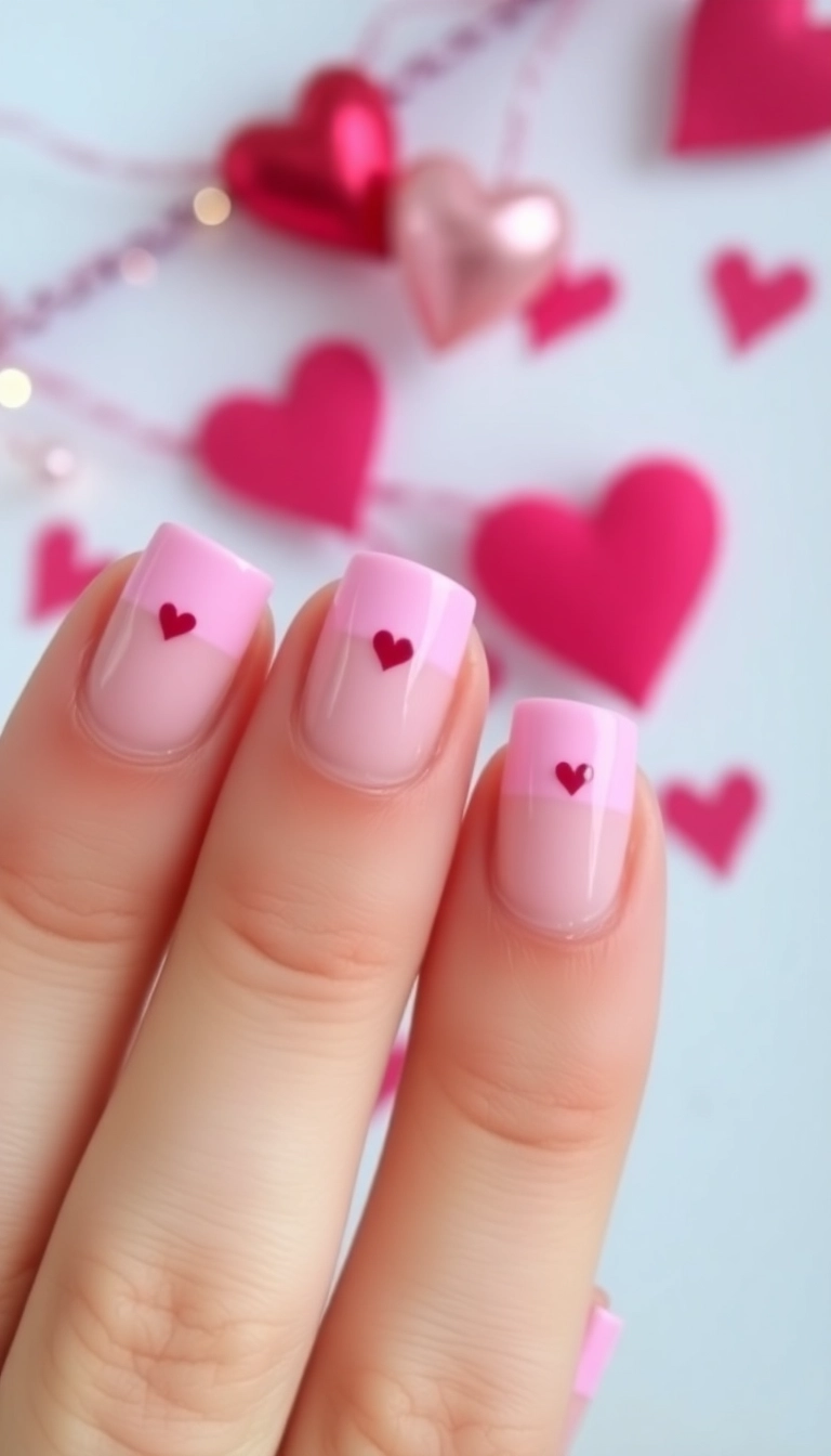 22 Adorable Valentine's Nail Designs That Will Make You Fall in Love! (You Won't Believe #15!) - 12. Heartfelt French Tips