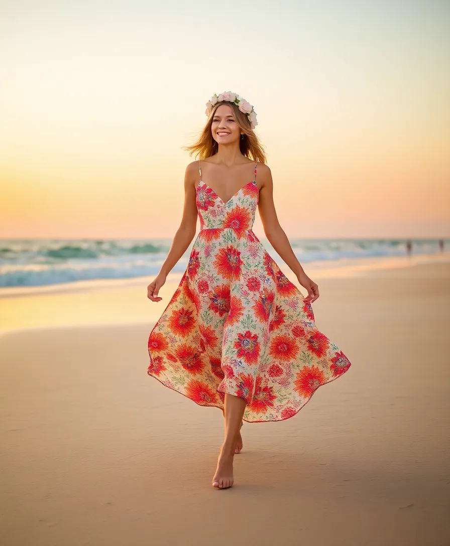 12 Sweet Heart Dresses That Will Turn Heads at Any Party (Wait Until You See #3!) - 8. Printed Maxi Sweet Heart Dress