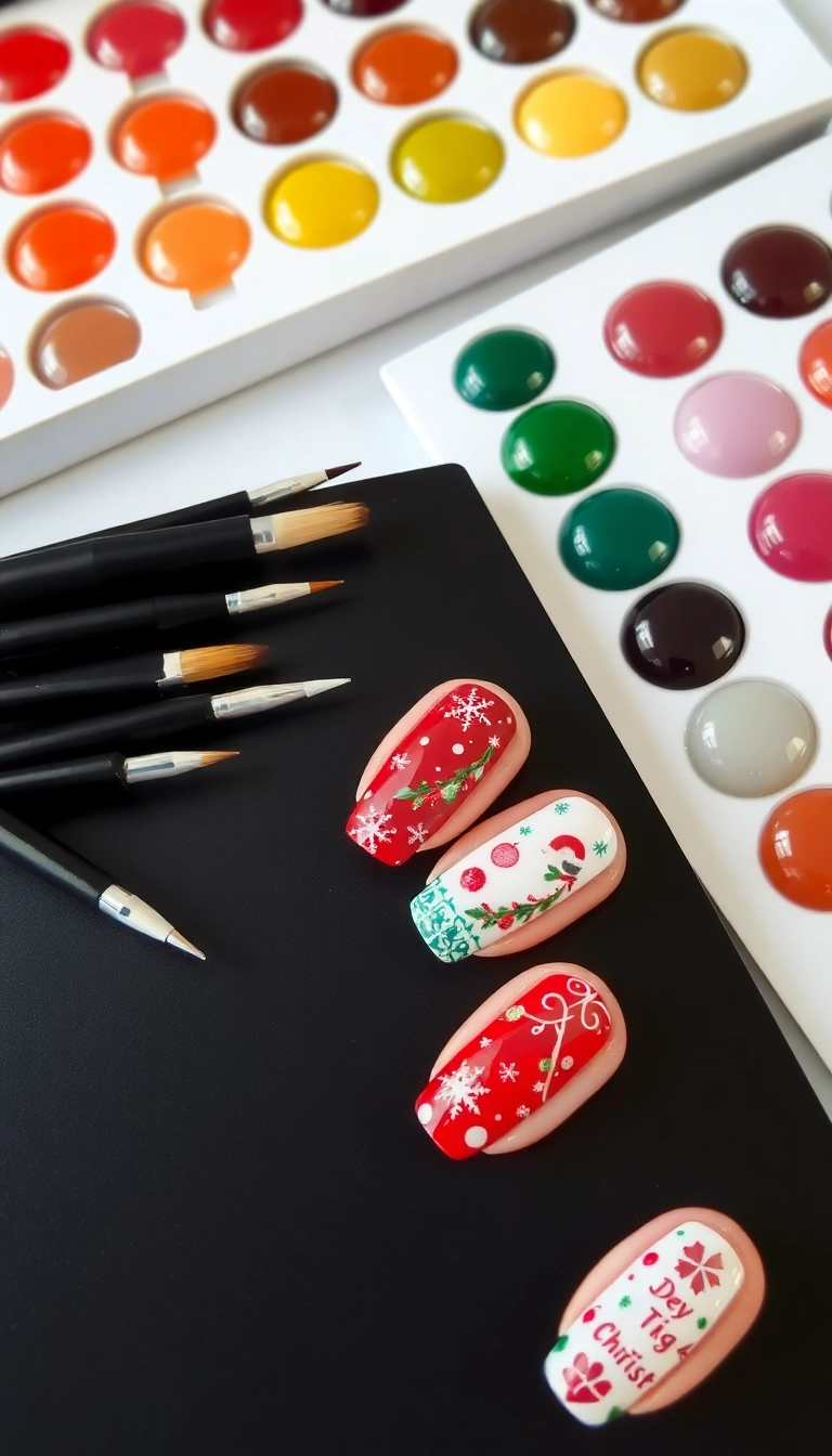 12 Must-Have Christmas Nail Accessories for a Festive Touch! - 3. Nail Art Brushes