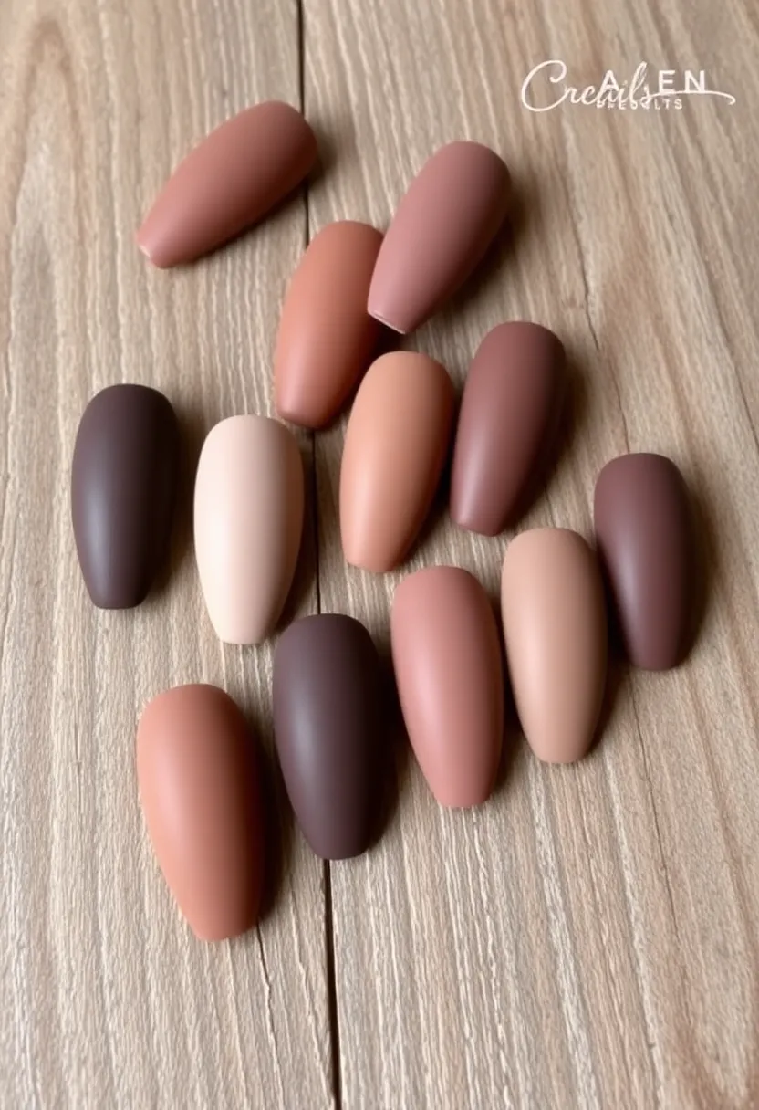 20 Stunning Brown Nails Designs That Will Make You Rethink Your Manicure! - 7. Matte Brown Finish