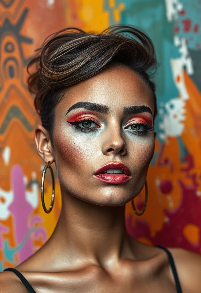 10 New Wave Makeup Looks That Will Make You Stand Out and Turn Heads! - 10. Eclectic Mix of Textures