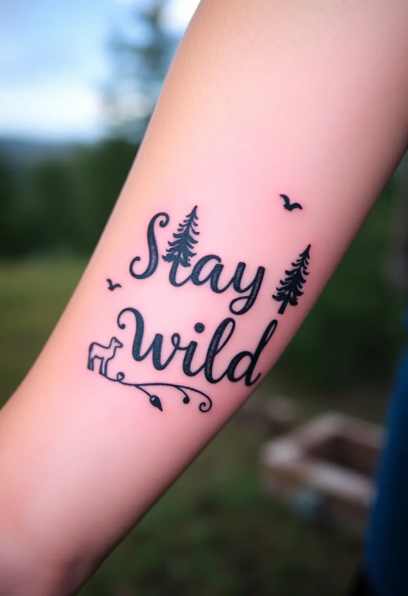 21 Empowering Tattoo Quotes for Women That'll Inspire Your Soul (You Won't Believe #10!) - 19. 'Stay wild.'