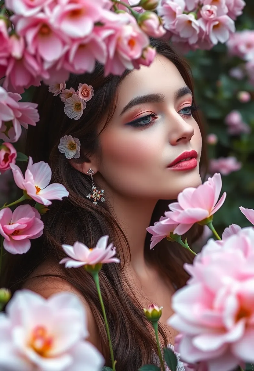 19 Face Piercing Trends for Women That Are Taking Over 2023 (You Won't Believe #15!) - 17. Floral Designs