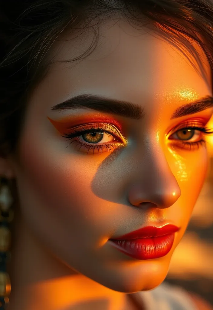 15 Stunning Eye Makeup Looks for Brown Eyes That Will Leave Everyone Speechless! - 1. Warm Sunset Hues