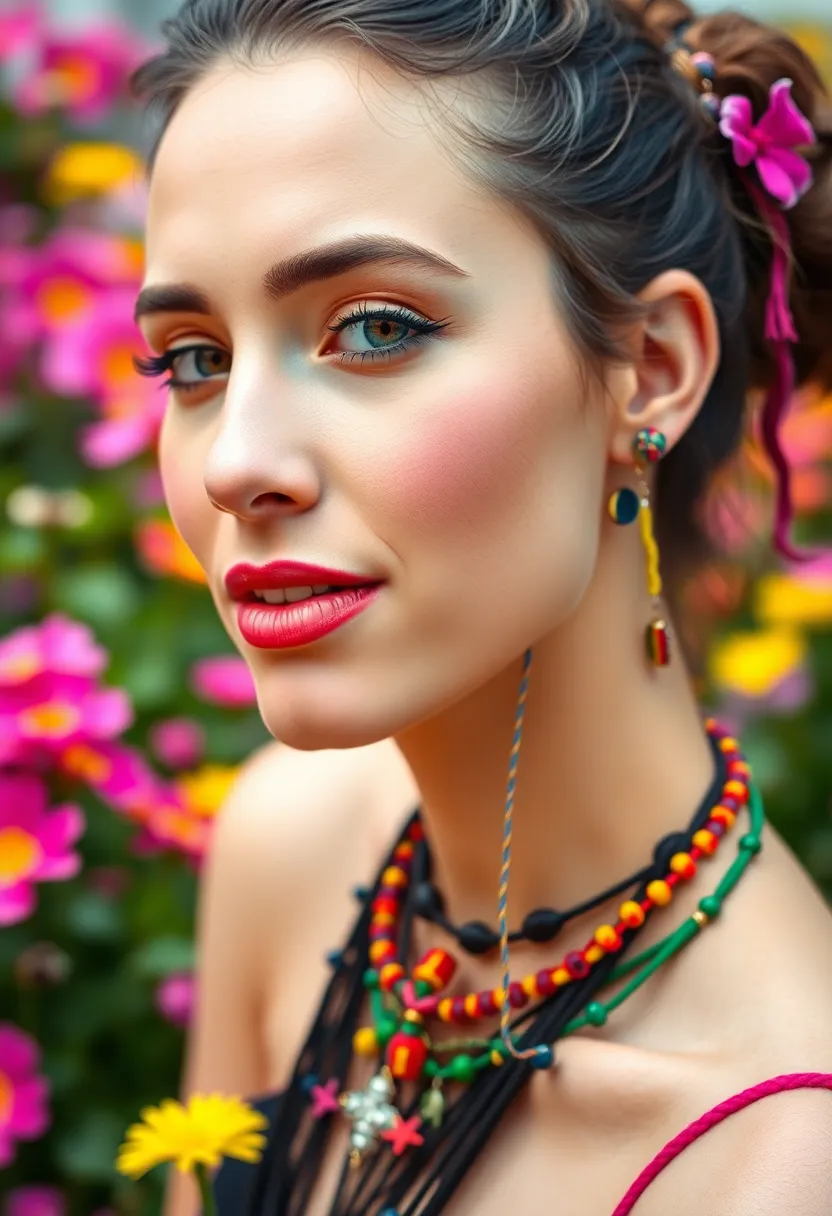 19 Face Piercing Trends for Women That Are Taking Over 2023 (You Won't Believe #15!) - 14. Colorful Threaded Piercings