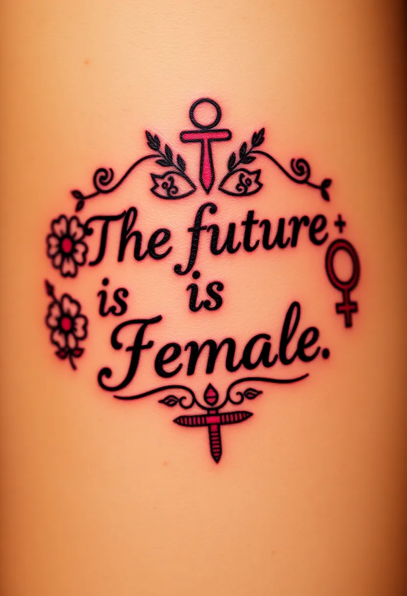 21 Empowering Tattoo Quotes for Women That'll Inspire Your Soul (You Won't Believe #10!) - 10. 'The future is female.'