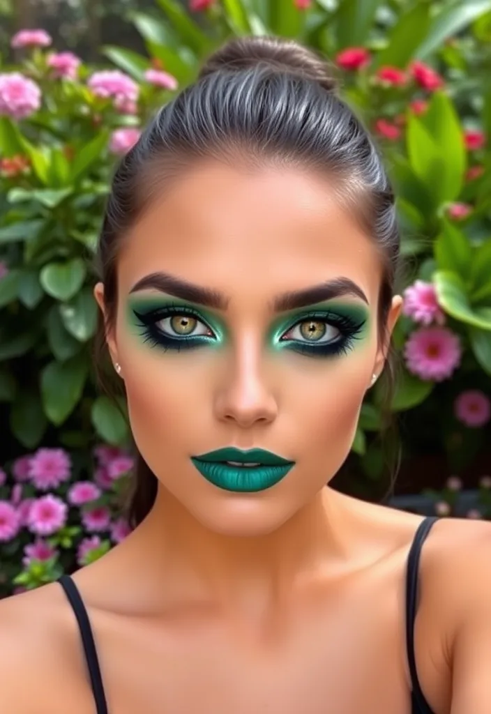 15 Stunning Eye Makeup Looks for Brown Eyes That Will Leave Everyone Speechless! - 6. Green Envy