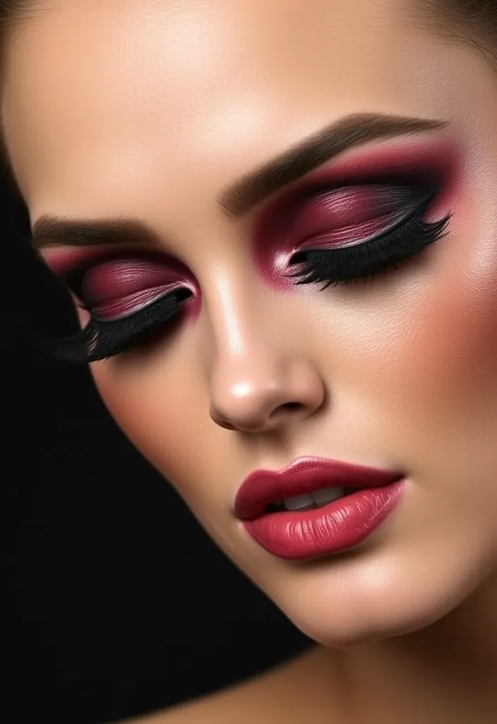 15 Stunning Eye Makeup Looks for Brown Eyes That Will Leave Everyone Speechless! - 2. Bold Burgundy and Plum