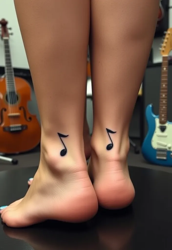 25 Matching Couple Tattoos That Will Make You Say 'Aww!' (You Won't Believe #10!) - 16. Music Notes