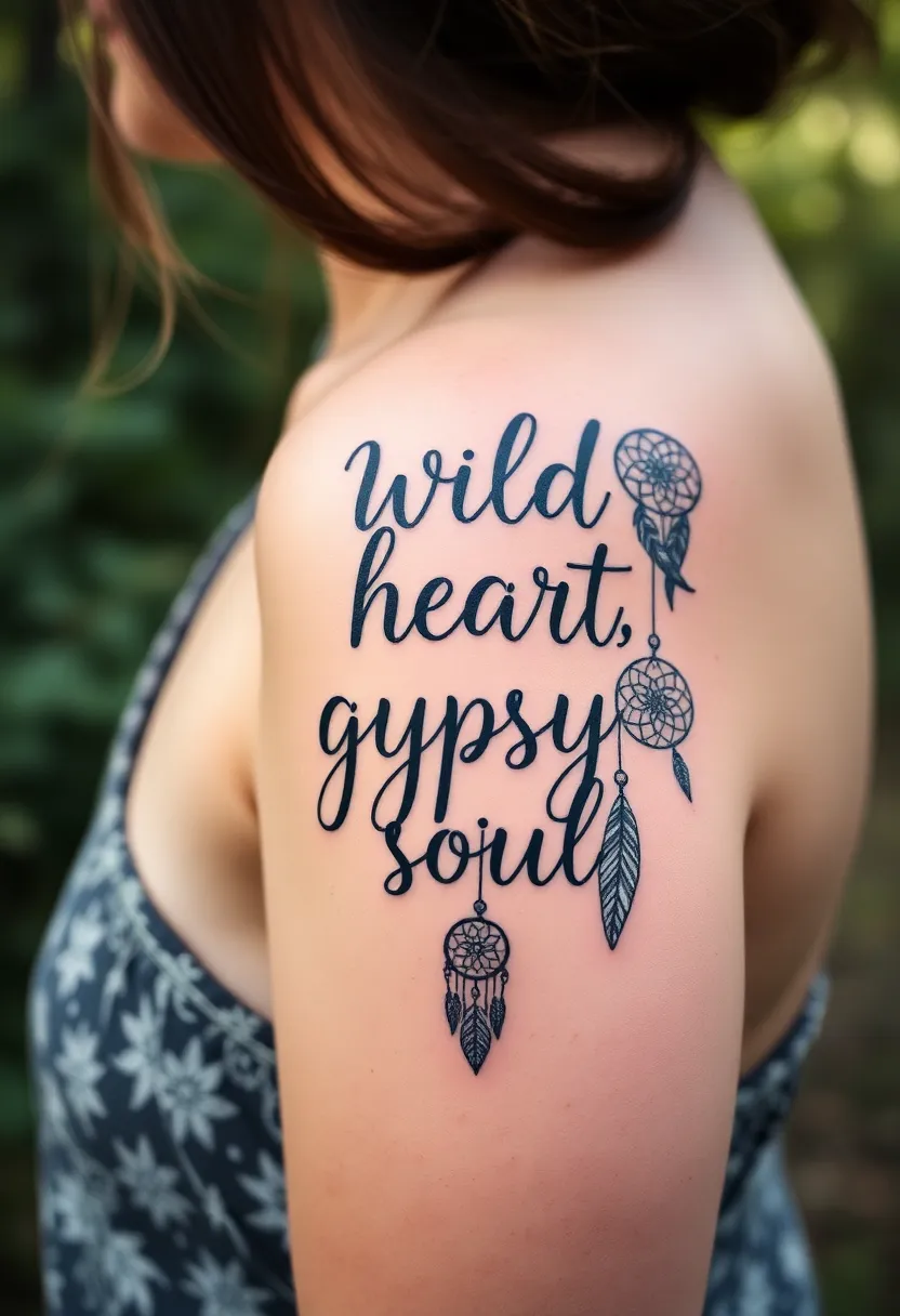 21 Empowering Tattoo Quotes for Women That'll Inspire Your Soul (You Won't Believe #10!) - 5. 'Wild heart, gypsy soul.'