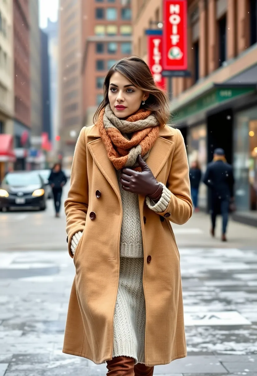 15 Cozy Winter Casual Outfits That'll Make You Want to Stay in Bed All Day! - 13. Classic Wool Coat & Sweater