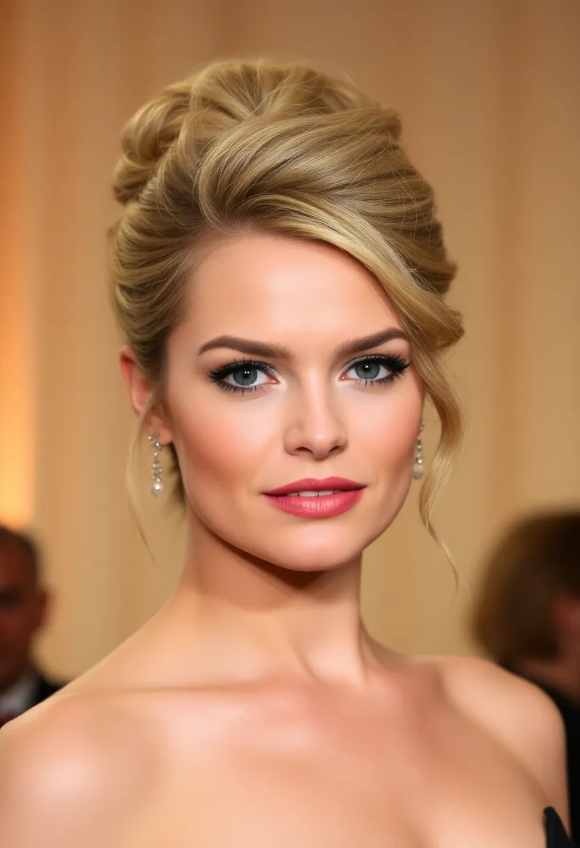 16 Celebrity Dark Blonde Hair Looks That Will Inspire Your Next Salon Visit! - 5. Margot Robbie's Textured Updo