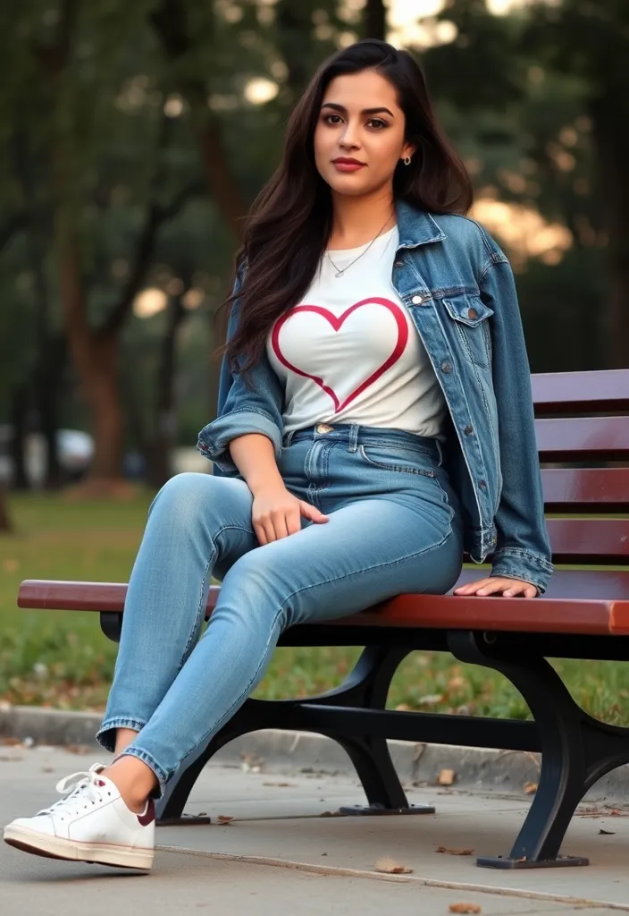 19 Cute and Comfortable Valentine's Outfits That Prove You Can Be Stylish and Cozy (#12 Is a Winner!) - 2. Casual Chic with a Graphic Tee