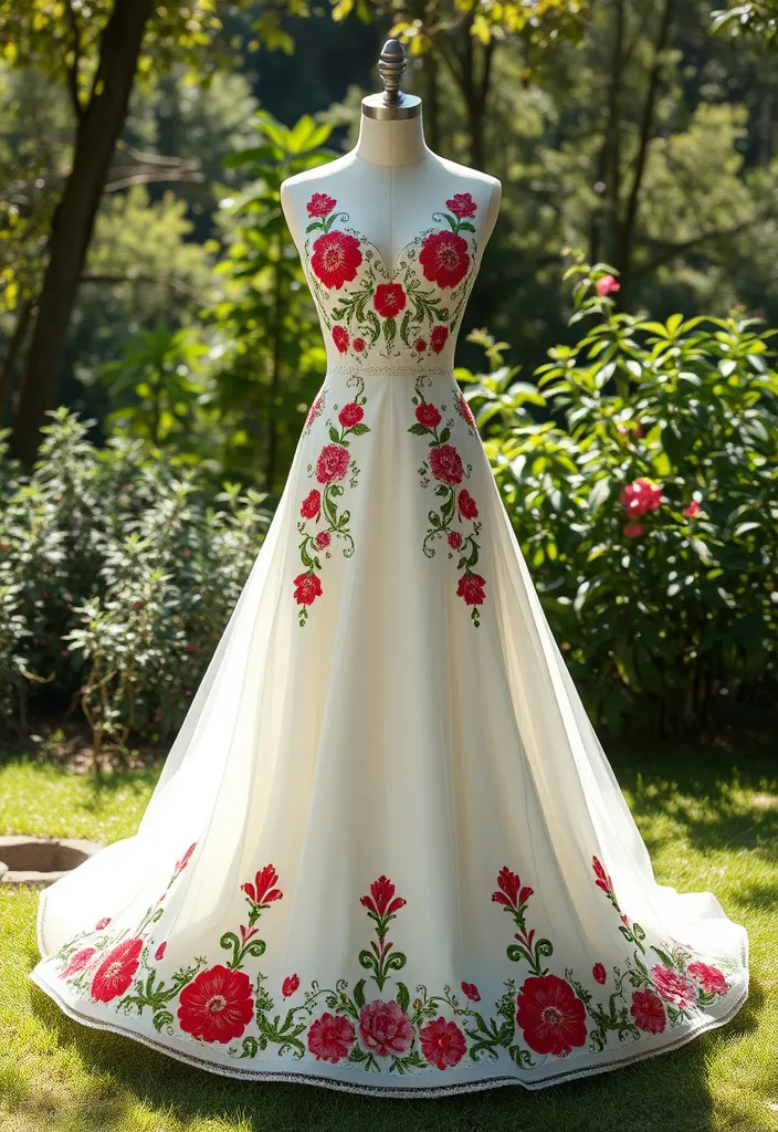 12 Stunning Classy Gowns That'll Make You the Belle of Any Ball! - 10. Exquisite Embroidery